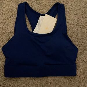 Fabletics navy sports bra (S)